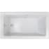 Jacuzzi Elara 66" Drop-In Soaking Bathtub with Left Drain and Heated Soak White
